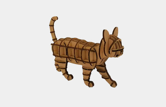 Puzzle 3D - Walking Cat