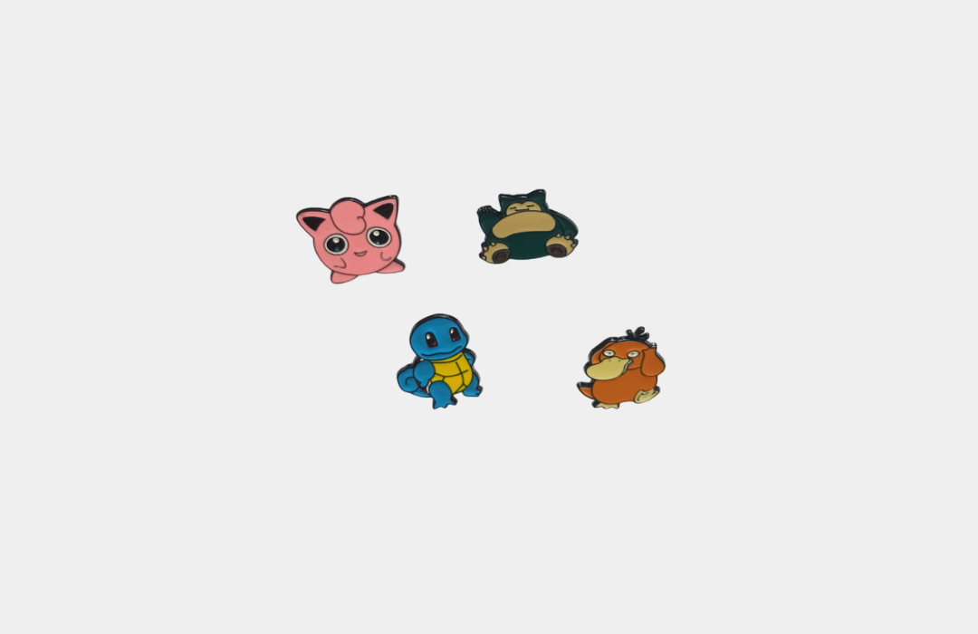 Set 4x Insigne - Pokemon