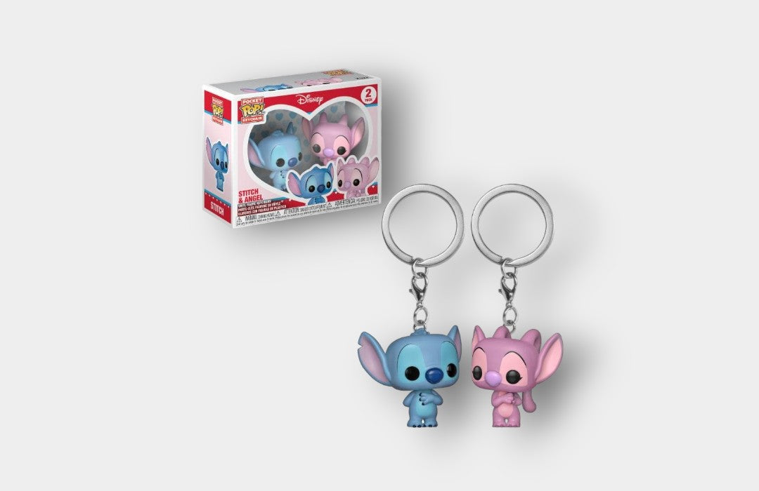 Breloc Funko Pop Pocket - Stitch & Angel